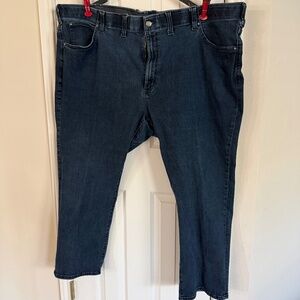 LIKE NEW Mens Lee Extreme Motion Dark Jeans Not Distressed Stretch Waist 52 x 30